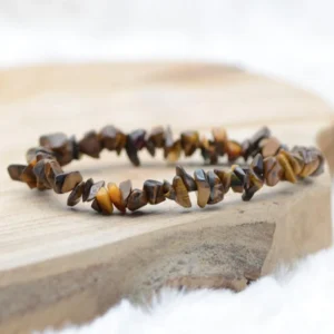 Bracelet Éclats d'Œil de Tigre — Force & Protection